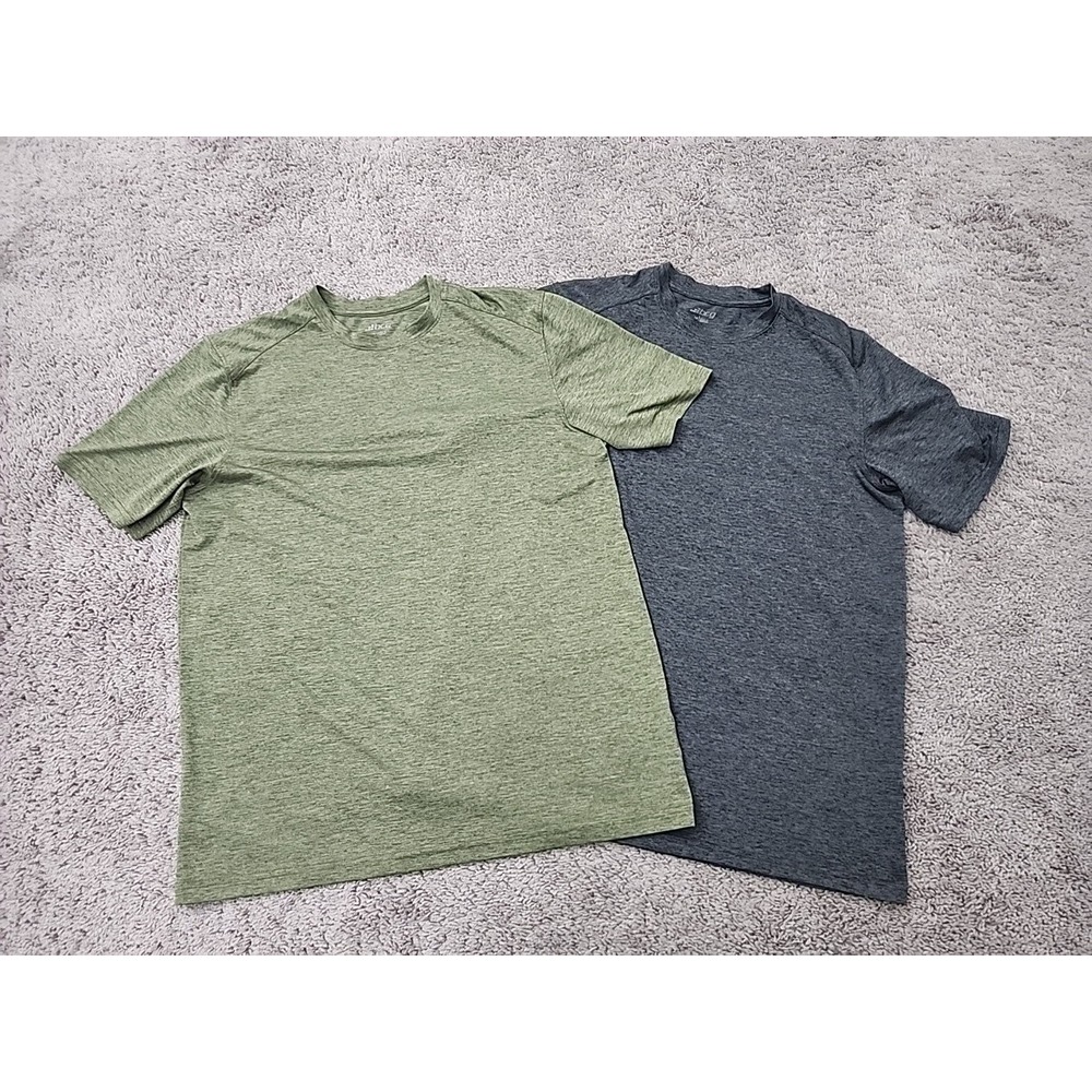 BCG Performance T-Shirt Lot Men M Gray Green Heathered Activewear 2pk